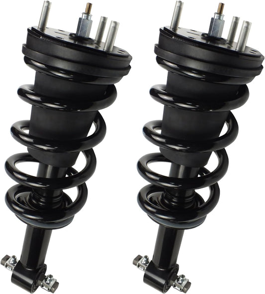 2PCS Front Shock Absorbers Struts Assembly Suspension with Coil Springs For 2007-2014 Cadillac Escalade Chevy Suburban Tahoe GMC Yukon XL Sierra 1500 Chevrolet Silverado Shocks 580-435