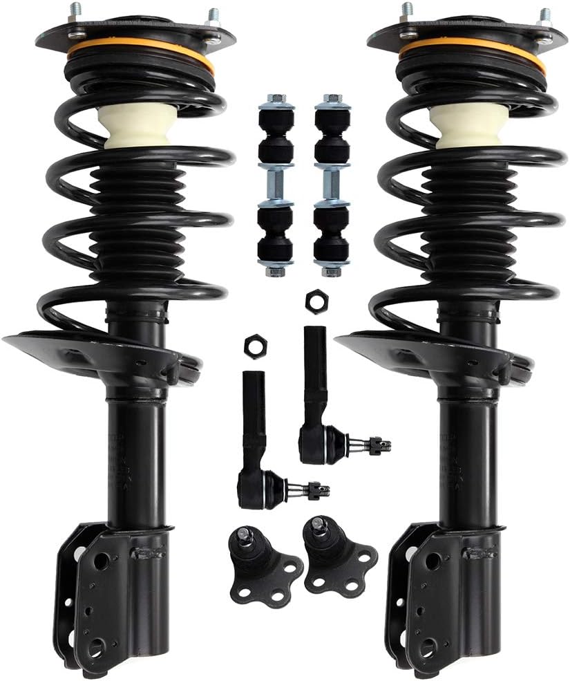 SCITOO Struts suspension kit For Chevrolet Impala 2000-2011,For Buick Century 1997-2005,For Chevrolet Monte Carlo Front Strut Spring Assembly,Stabilizer Bar Link Kit,Ball Joint,Tie Rod End 8Pcs,171661
