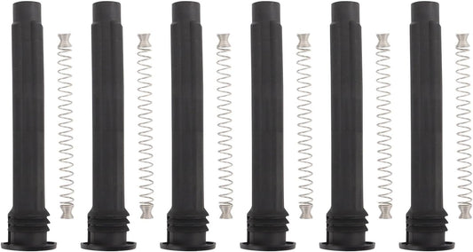 TRQ Ignition Coil Boot Set Compatible with 2011-2017 Chrysler 200 2011-2021 300 2011-2016 Town & Country 2011-2014 Dodge Avenger Challenger Charger 2011-2015 Durango 2011-2020 Grand Caravan