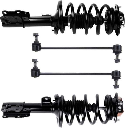 SCITOO Front Strut Spring Assembly Sway Bar Links Kit 4 pck,for 2004-2012 for Chevrolet for Malibu 2005-2010 for Pontiac G6 2007-2009 for Saturn Aura Struts 172200 172199 K80252 assembly