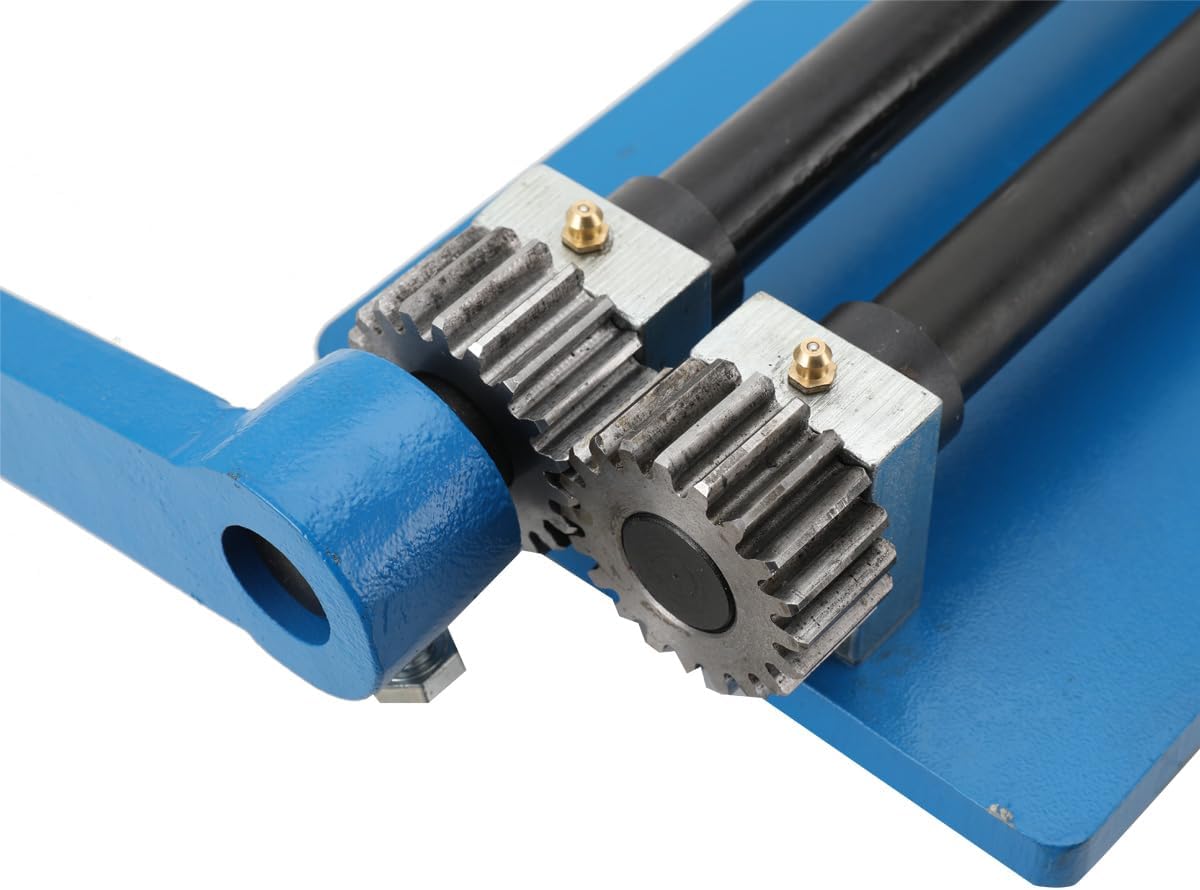 Sheet Metal Bead Roller Machine, 18 Sheet Metal Fabrication Bead Roller w/6 Sets Dies, Rotary Machine Flaring Tool Beading Machine for Metal Sheets, 0.06, 0.12, 0.24 Step Dies