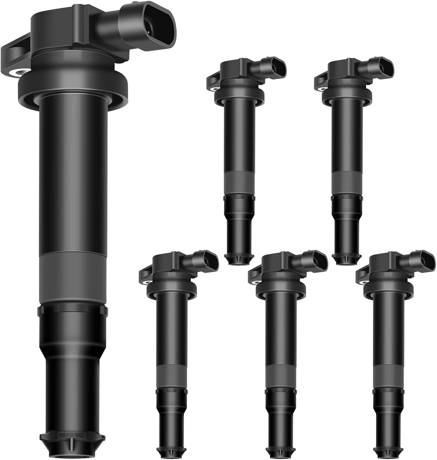 SCITOO ignition coils 4+Spark Plugs 4 4pcs Replacement for P-assat 1.8L 2001-2005,for J-etta 1.8L 2001 2002 2003 2004 2005,for A-udi A4 1.8L 2001-2007 Replace UF411 UF-437, UF-580, CO044