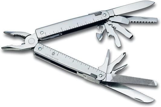 Victorinox Swiss Army Swisstool with Nylon Pouch Stainless Steel, 115mm