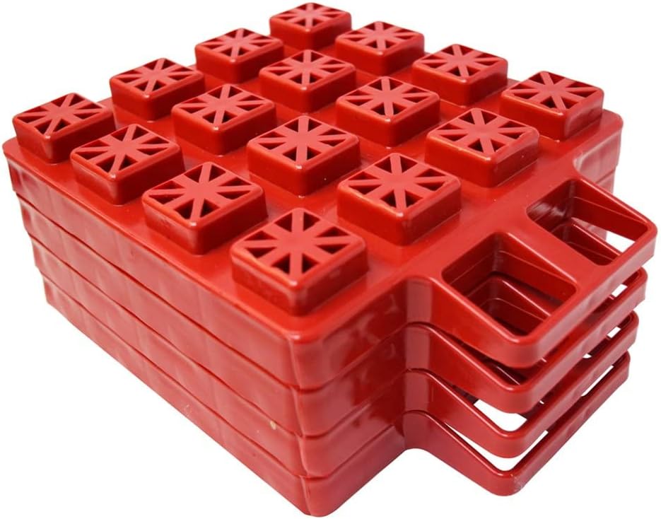 Valterra A10-0918 Stackers Multi-Use RV Leveling Pads (Pack of 10) , Red
