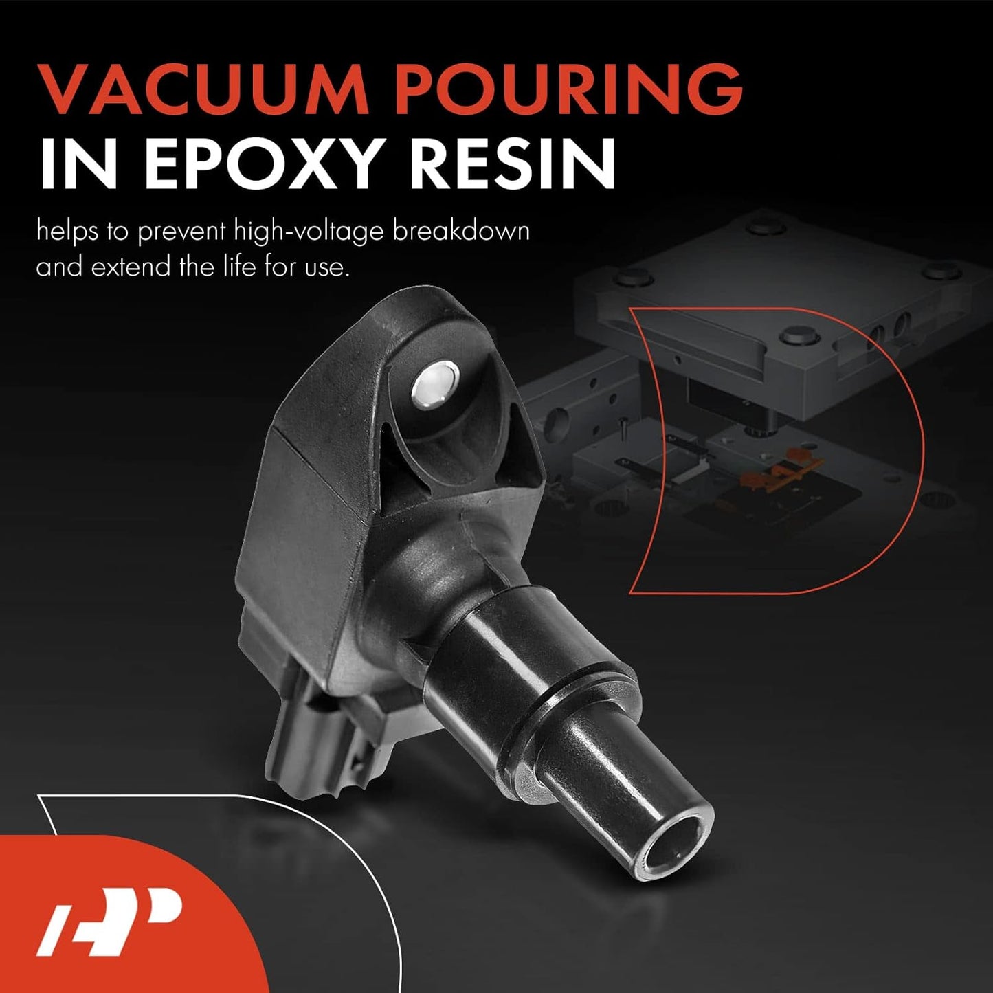 A-Premium Engine Ignition Coil Pack Compatible with Mazda RX-8 R2 1.3L 2004-2011, 4-PC Set
