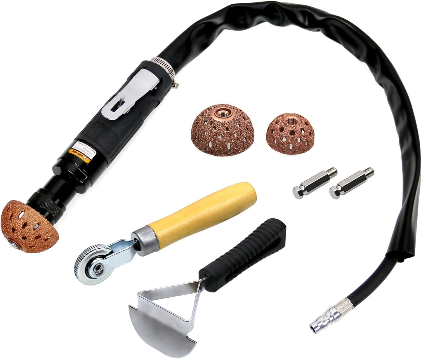 RYANSTAR RACING Tire Repair Set Includes 2500rpm Low Speed Air Tire Buffer Tire Patch Roller Tire Inner Liner Scrapper 3Pcs Tungsten Steel Buffing Wheel 42mm 55mm