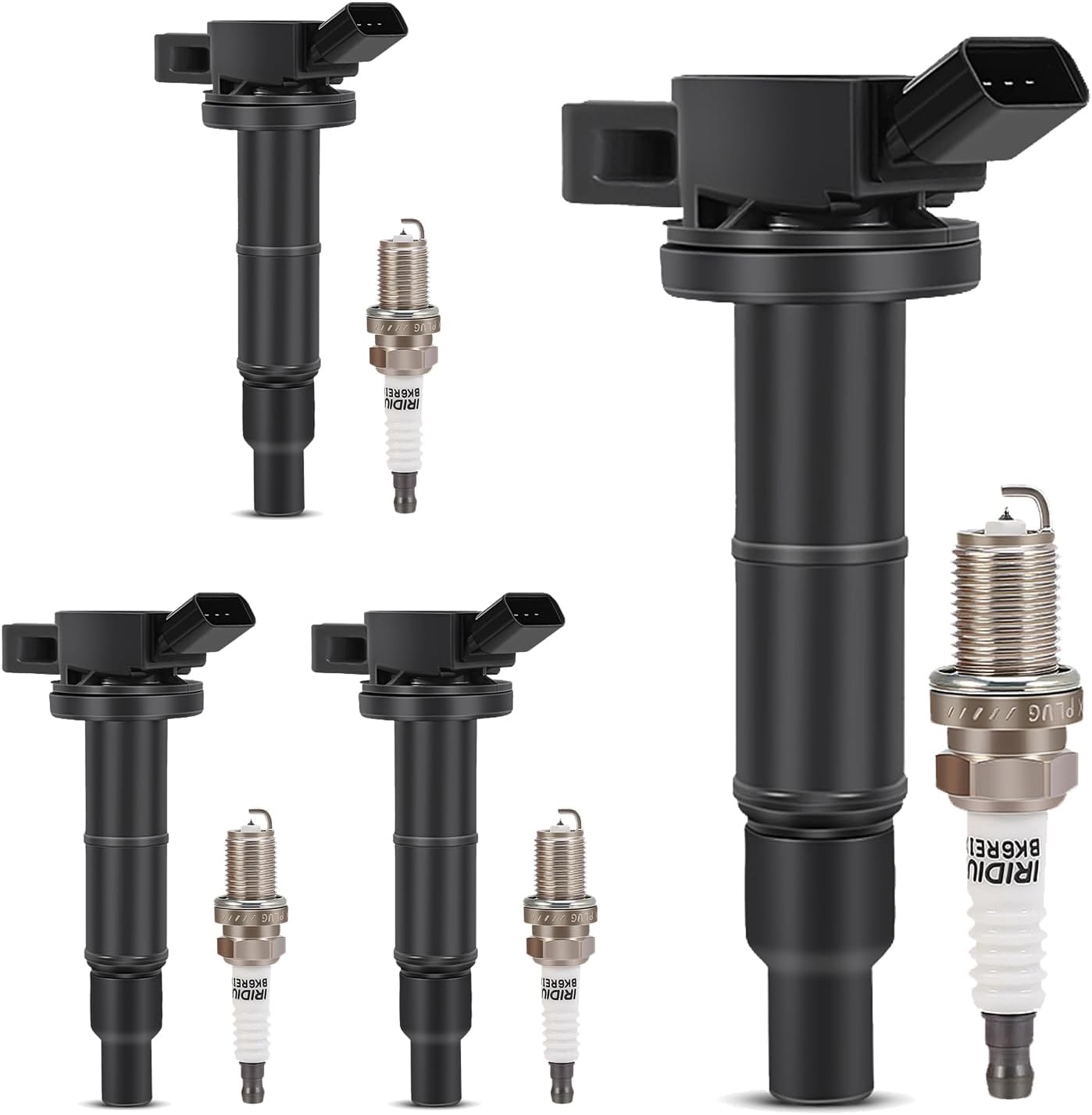 Yikesai Ignition Coil Pack and Spark Plug Compatible with 3.5L V6-2007-2020 Nissan Maxima, Murano, Altima, Pathfinder, Quest, Infiniti Q50, QX60, FX35 - Replaces UF550, Set of 6