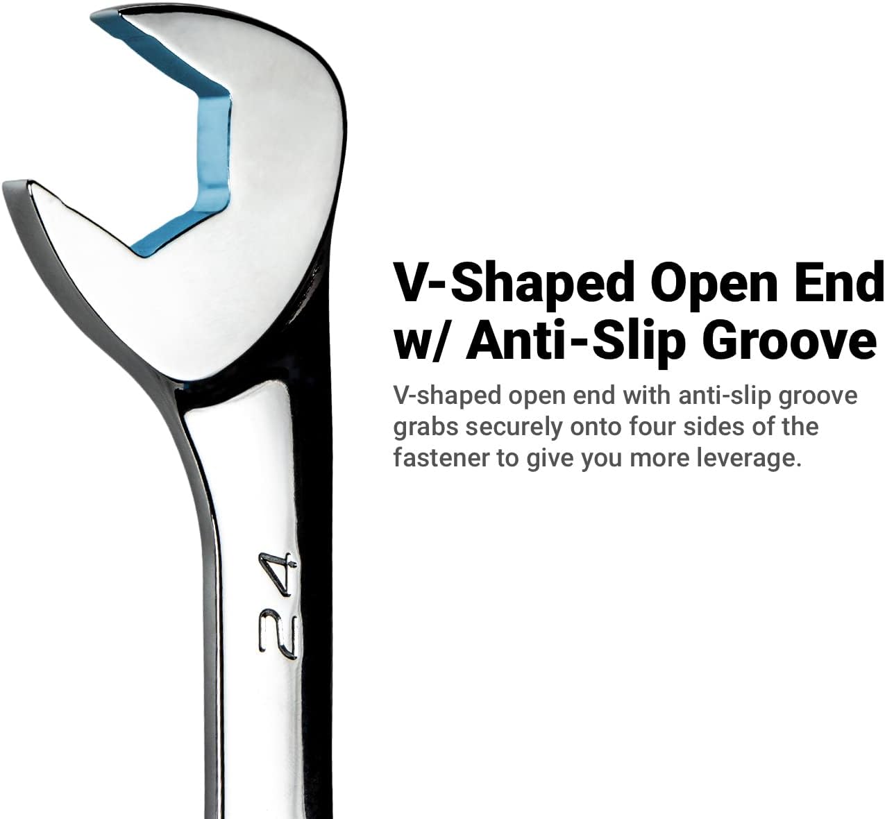 Capri Tools Angle Open End Wrench Set, 30° and 60° angles, 6-24 mm Metric, 19-Piece with Mechanic's Tray