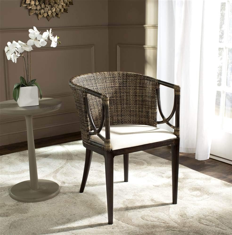 Safavieh Home Collection Beningo and Arm Chair, Brown/Black