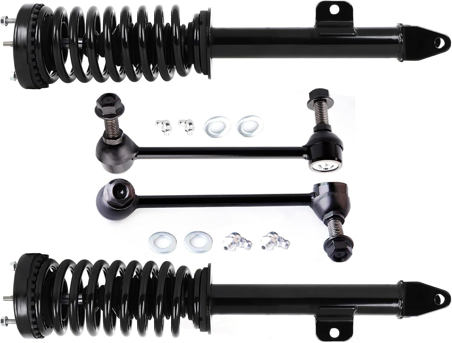 SCITOO Front Strut Spring Assembly Sway Bar Links Kit 4 pck,for 2005-2010 for Chrysler 300 2006-2009 for Dodge Charger 2005-2008 for Dodge Magnum Struts 172248 K80822 K80823 assembly