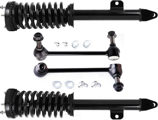 SCITOO Front Strut Spring Assembly Sway Bar Links Kit 4 pck,for 2005-2010 for Chrysler 300 2006-2009 for Dodge Charger 2005-2008 for Dodge Magnum Struts 172248 K80822 K80823 assembly