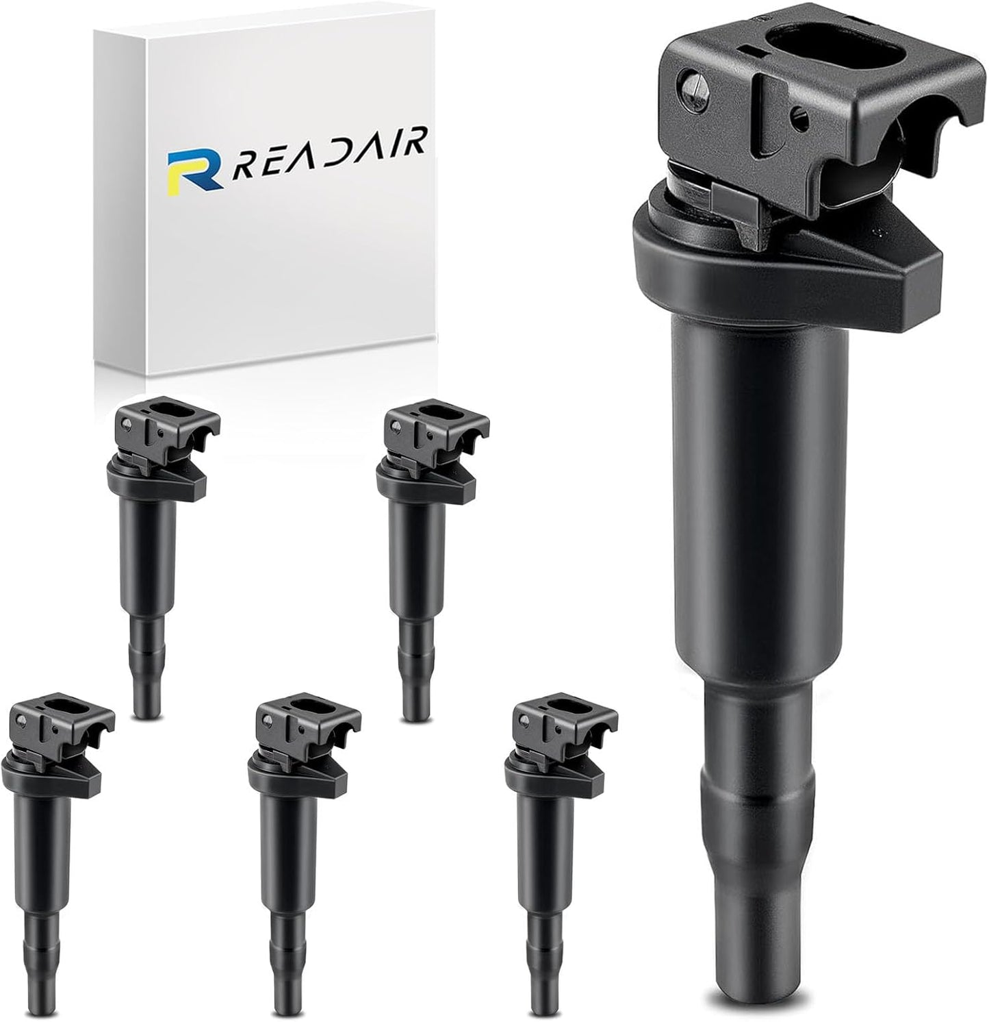 UF575 Ignition Coil & 1675 Double Iridium Spark Plug for Audi A3 A4 A5 A6 Q5 R8 TT RS4 RS5/Volkswagen Jetta Passat Beetle CC Golf GTI Replaces# C1627 07K905715F E1075