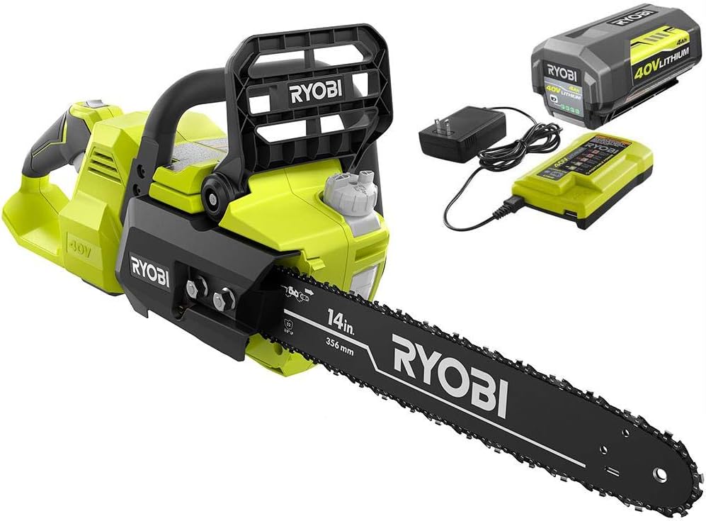 Ryobi 40V Brushless 14" Chainsaw w/Battery and Charger Included