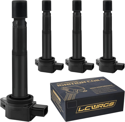 Set of 4 Ignition Coil Pack Fits for 2004 2005 2006 2007 2008 Acura TSX 2.4 L4, 2007-2012 Acura RDX 2.3 L4 Coil Packs Replaces# UF417
