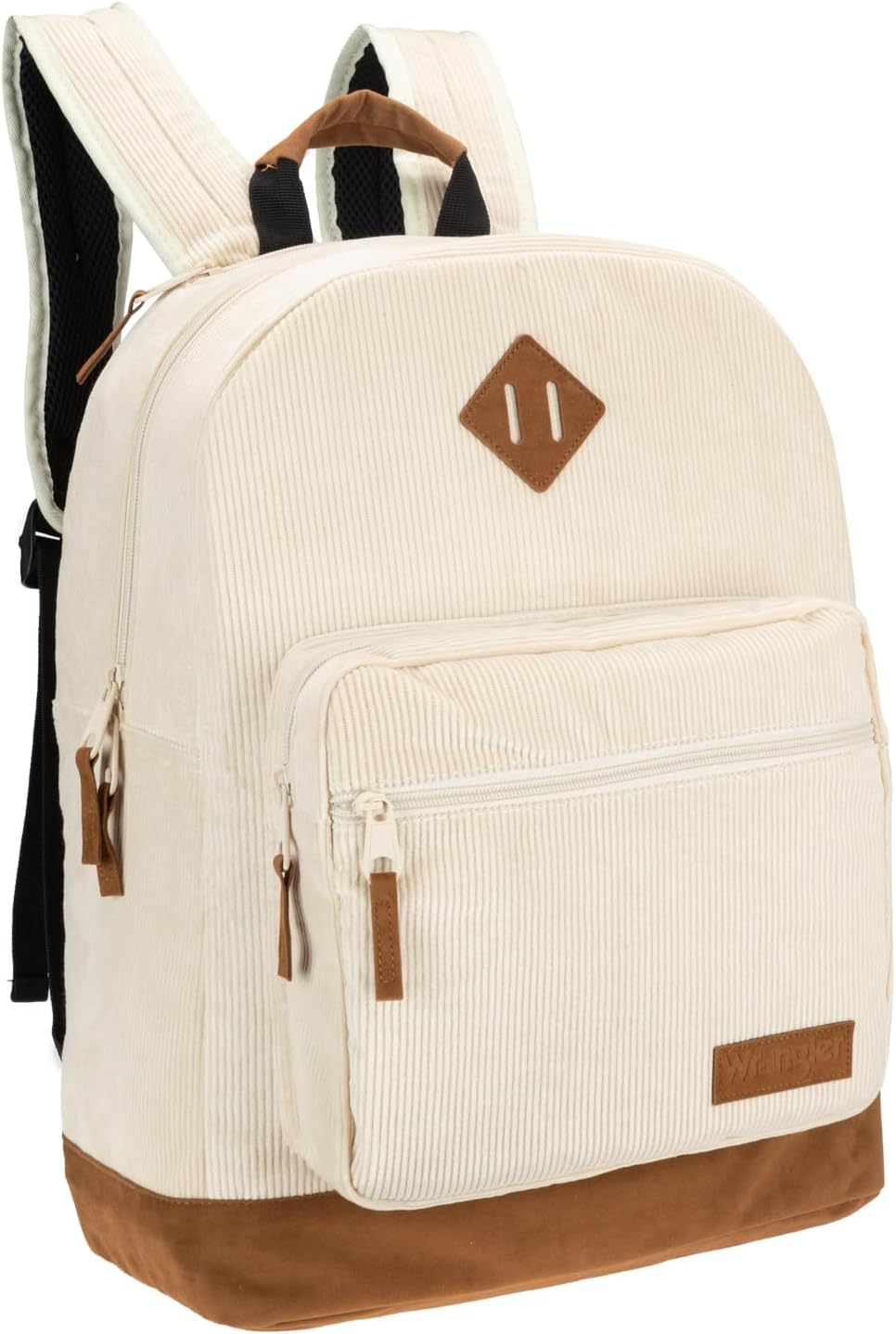 Wrangler Yellowstone Sturdy Backpack for Travel Classic Logo Water Resistant Casual Daypack for Travel with Padded Laptop Notebook Sleeve (New Retro)