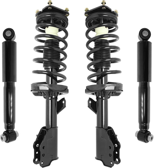 Unity Automotive 4-11065-259090-001 Front and Rear Replacement Complete Strut Assembly Shock Kit Fits 2000-2006 Mazda MPV