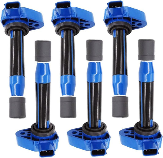 UF242 C1221 6pcs Set Ignition Coils Replacement for 2005 2006 2007 2008 Acura CL RL TL 2001 2002 2003 Honda Accord Odyssey Pilot Civic 1.7L 3.0L 3.2L 3.5L 30520P8EA01 30520RCAA02