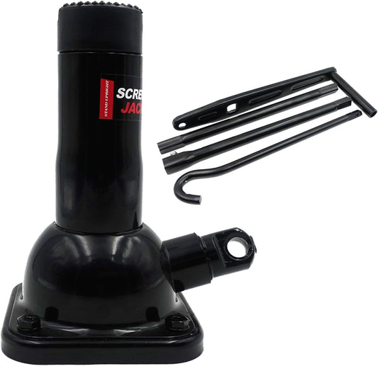Car Jack 2 Ton (4,000 lb) Capacity Spiral Jack for Pickup Truck, Screw Jacks for Car Lift or Jack Stands, Tire Jack Fit for Ford F150 Truck Chevy Silverado Dodge Ram 1500 (Black)