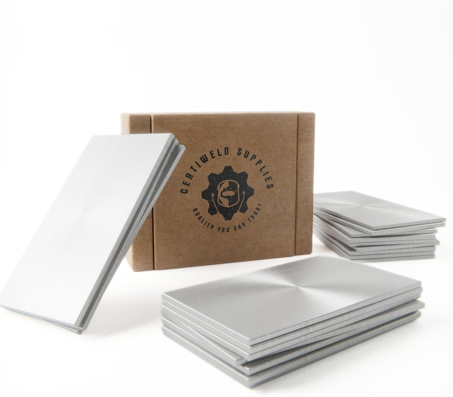 Welding Practice Kit - 304 Stainless Steel, Welding Plate 2 x 4 x1/8 Inch 20 Pack Welding Coupons,Suitable for MIG, TIG, Stick, Arc,MMA