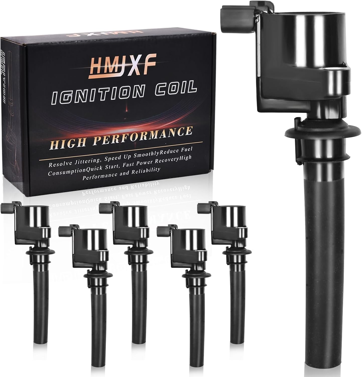 6PCS Ignition Coil packs UF807 0221504038 68223569AB/AC/AD COMPATIBLE WITH CHRYSLER PACIFICA VOYAGER DODGE DURANGO JEEP GLADIATOR GRAND CHEROKEE WRANGLER RAM 1500 3.5 V6