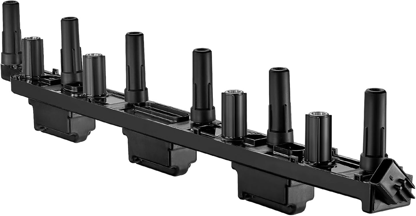 BDFHYK Ignition Coil Pack UF807 and Iridium Spark Plugs 93175 Compatible with Chrysler Pacifica Dodge Durango Jeep Grand Cherokee Wrangler Ram 1500 3.6L V6 68223569AB LKR7DIX-11S, Sets of 6