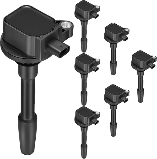 7-Pack UF835 Ignition Coils Compatible with Ford F-150 2018-2021/Mustang 2018-2020 5.0L V8 - Replaces for DG565, 5C2272, JR3Z12029A