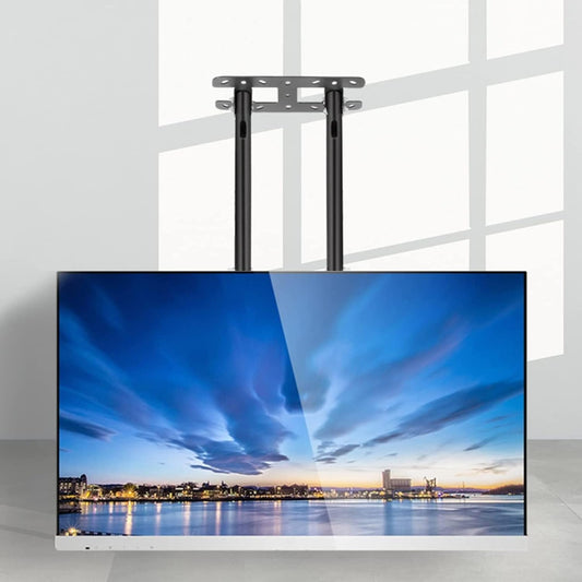 TV Stand Bracket - Ceiling TV Mount Bracket, Adjustable Tilt TV Ceiling Mount Fits 60-100 Inch Flat Sn and Curved TVs, with Loading 100kg/220 Lbs,