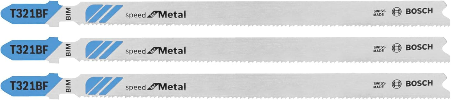 Bosch T318A100 100-Piece 5-1/4 In. 24 TPI Basic for Metal T-Shank Jig Saw Blades