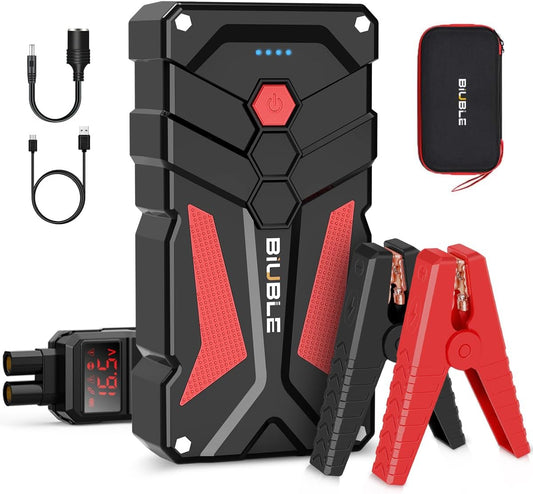 Car Battery Starter, 7000A Peak 12V Car Auto Jump Starter Power Pack with USB Quick Charge 3.0 (Up to 10L Gas or 8.0L Diesel Engine)