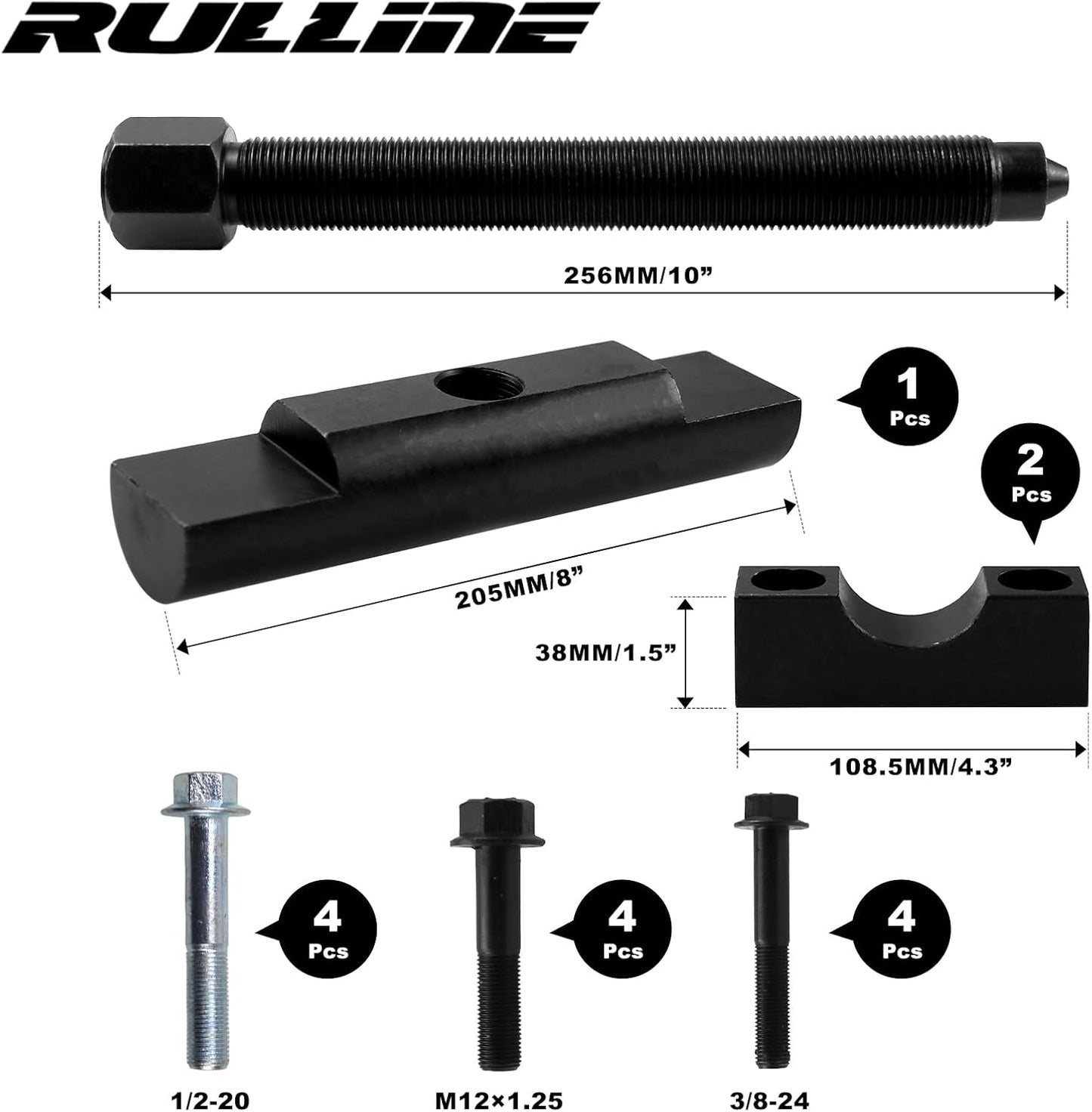 RULLINE Commercial Heavy Duty 60050 Yoke Puller for Semi Trucks, Compatible with Class 6-8 Transportation Trucks & Equipment – Model 10803