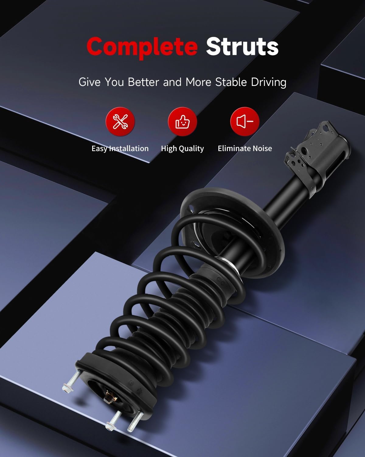 cciyu Rear Complete Struts Spring for Lexus ES350 2007 2008 2009 2010 2011 2012, for Toyota Avalon 2008 2009 2010 2011 2012,for Toyota Camry Struts Shocks for 172310 172309 Left and Right Strut