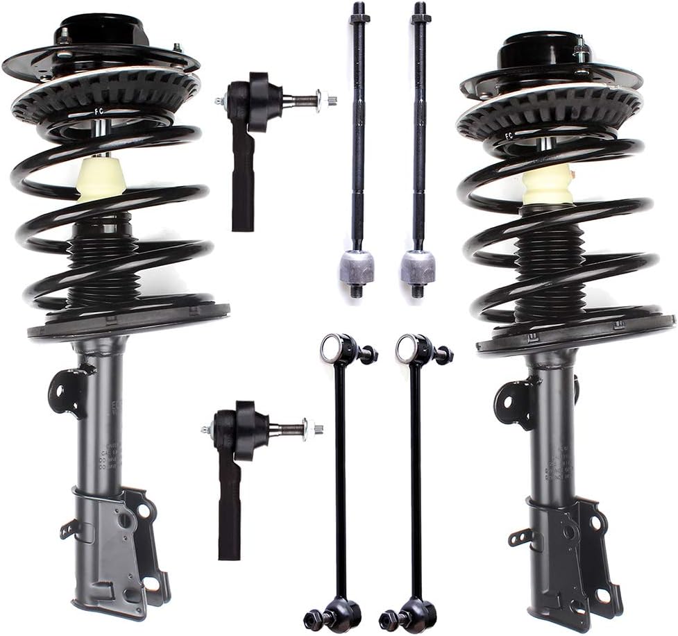SCITOO Struts suspension kit for 2001-2007 For Dodge Grand Caravan struts 2001-2007 for Chrysler Town & Country 2001-2007 For Dodge Caravan shock struts Front Complete Strut Tie Rod Sway Bar 8pck