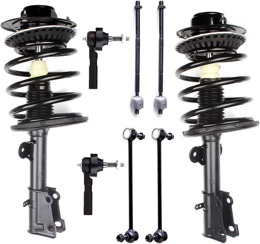 SCITOO Struts suspension kit for 2001-2007 For Dodge Grand Caravan struts 2001-2007 for Chrysler Town & Country 2001-2007 For Dodge Caravan shock struts Front Complete Strut Tie Rod Sway Bar 8pck