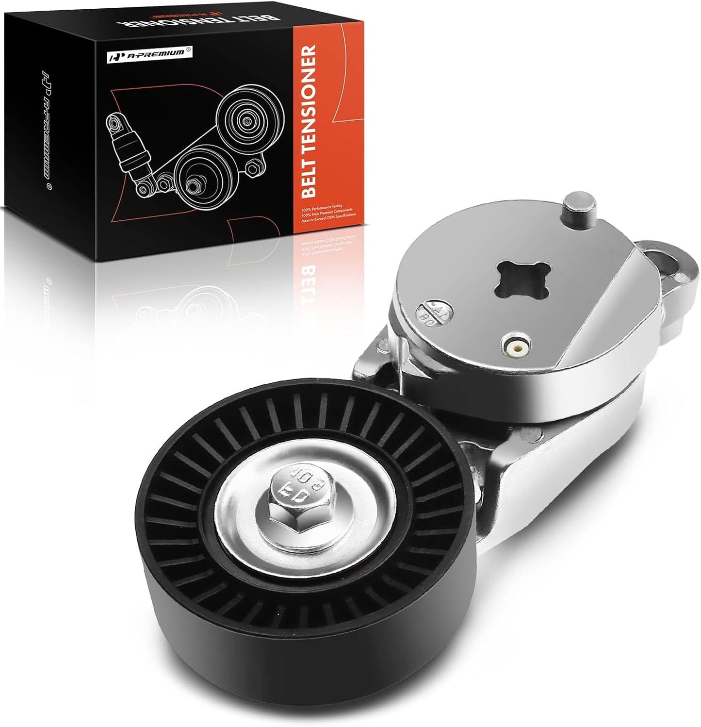 A-Premium Belt Tensioner Assembly with Pulley Compatible with Toyota RAV4 2001-2005, Solara, Camry 2002-2006, Highlander 2001-2007 & Scion tC 2005-2010, Replace# 166200W110, 1662028010