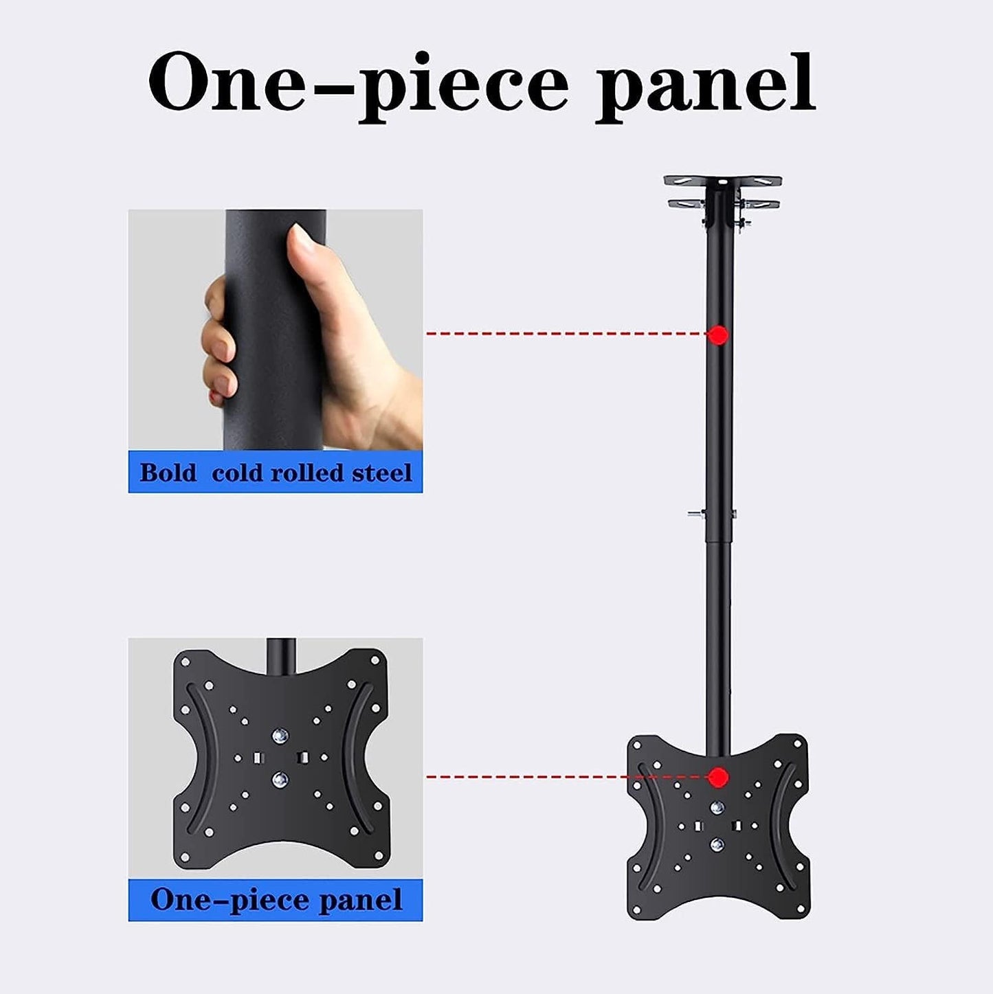 Ceiling TV Mount Bracket for 14 32 Inch Flat and Curved TVs Height Adjustable Hanging TV Mount Stand Holds Up to 40kg