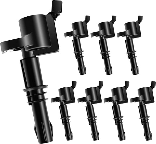 Straight Boot Ignition Coil Packs DG511 Set of 8 Compatible with Ford for Expedition for F150/F250/F350/F450/F550 Super Duty for Explorer for Mustang for Navigator for Mark LT C1541 FD508