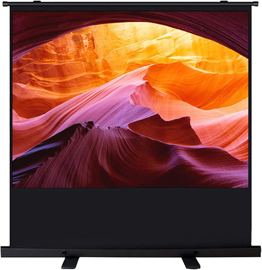 4:3/16:9/16:10 HD Portable Desktop Pull-up Projection Screen with 178° Wide Angle, Free-Standing Mobile Retractable Projection Screens for Home Theater Entertainment (100 inch 4: 3) ( 60 inch 4: 3)