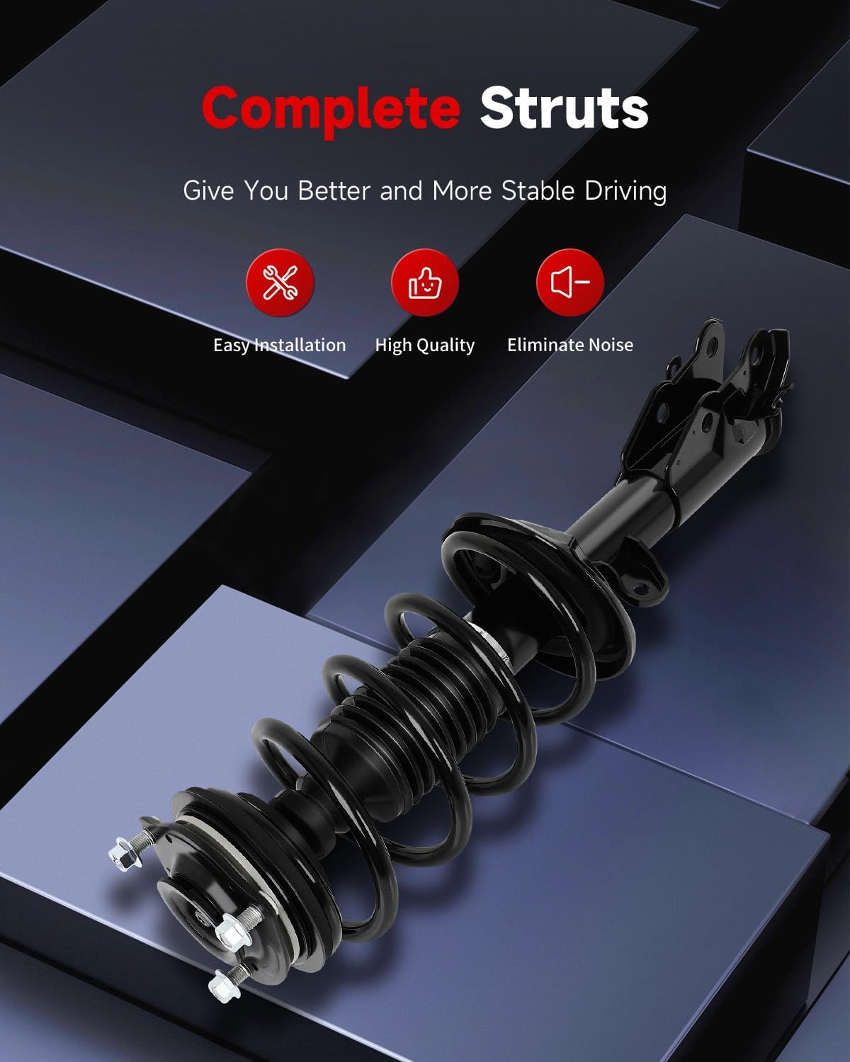 cciyu Front Complete Struts shock and Struts Fits for Honda Civic 2013-2015 (Except Hybrid, Hybrid-L) 272926 272925 Quick Struts Assembly -2PCS