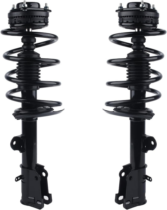 Autoround 171128L 171128R Front Complete Strut w/Coil Spring Assembly Compatible with Dodge Grand Caravan 2008-2019, Chrysler Town & Country 2008-2016