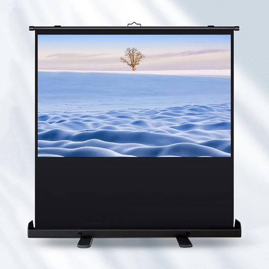 4:3/16:9/16:10 HD Manual Projection Screen Portable Foldable Projection Screen Desktop Projection Screen, for Home Theater, Presentation (60 inch 4: 3