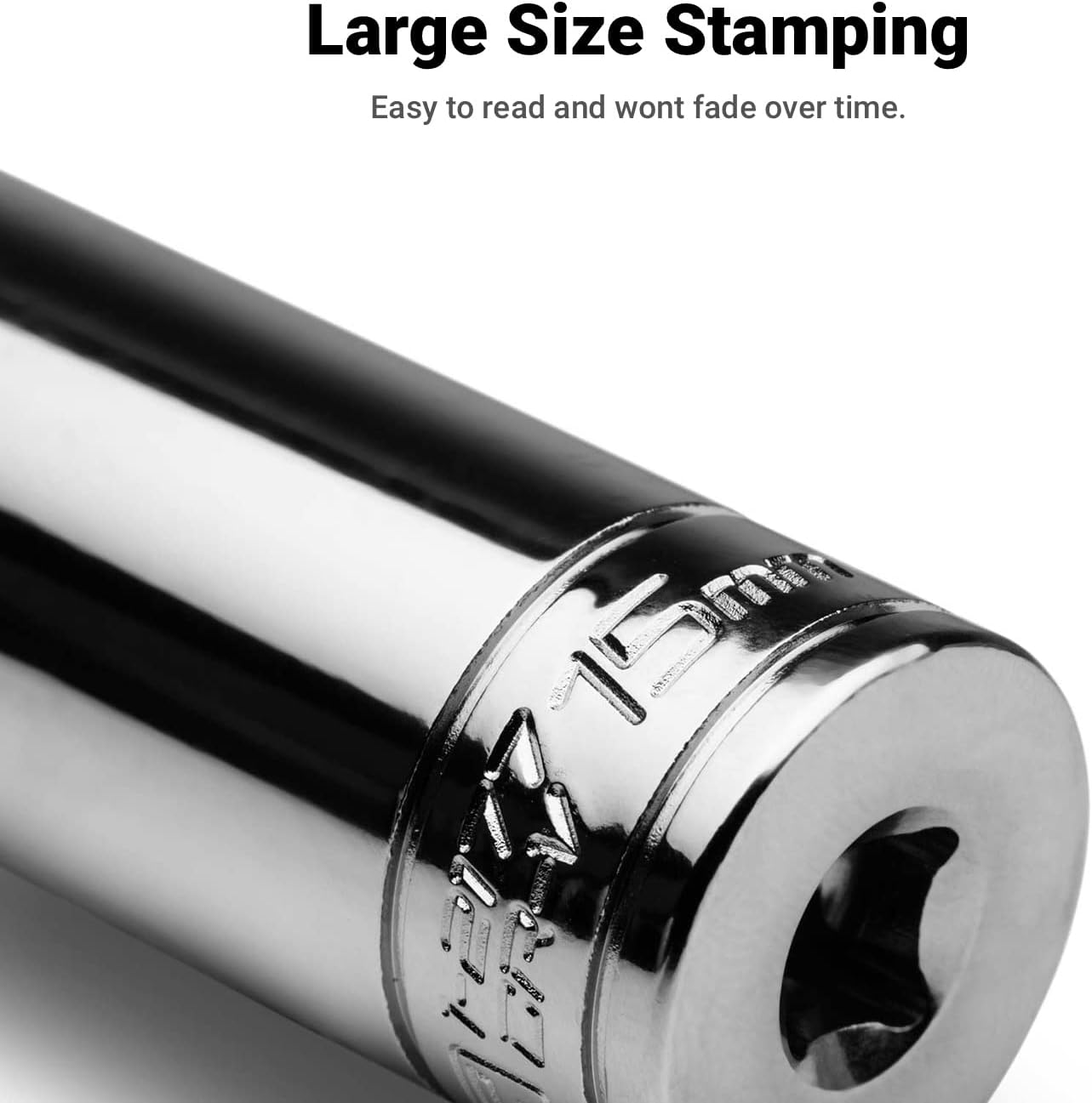 Capri Tools 3/8 in. Drive 12-Point Shallow and Deep Socket Set, SAE, 1/4 to 7/8 in, 22-Piece