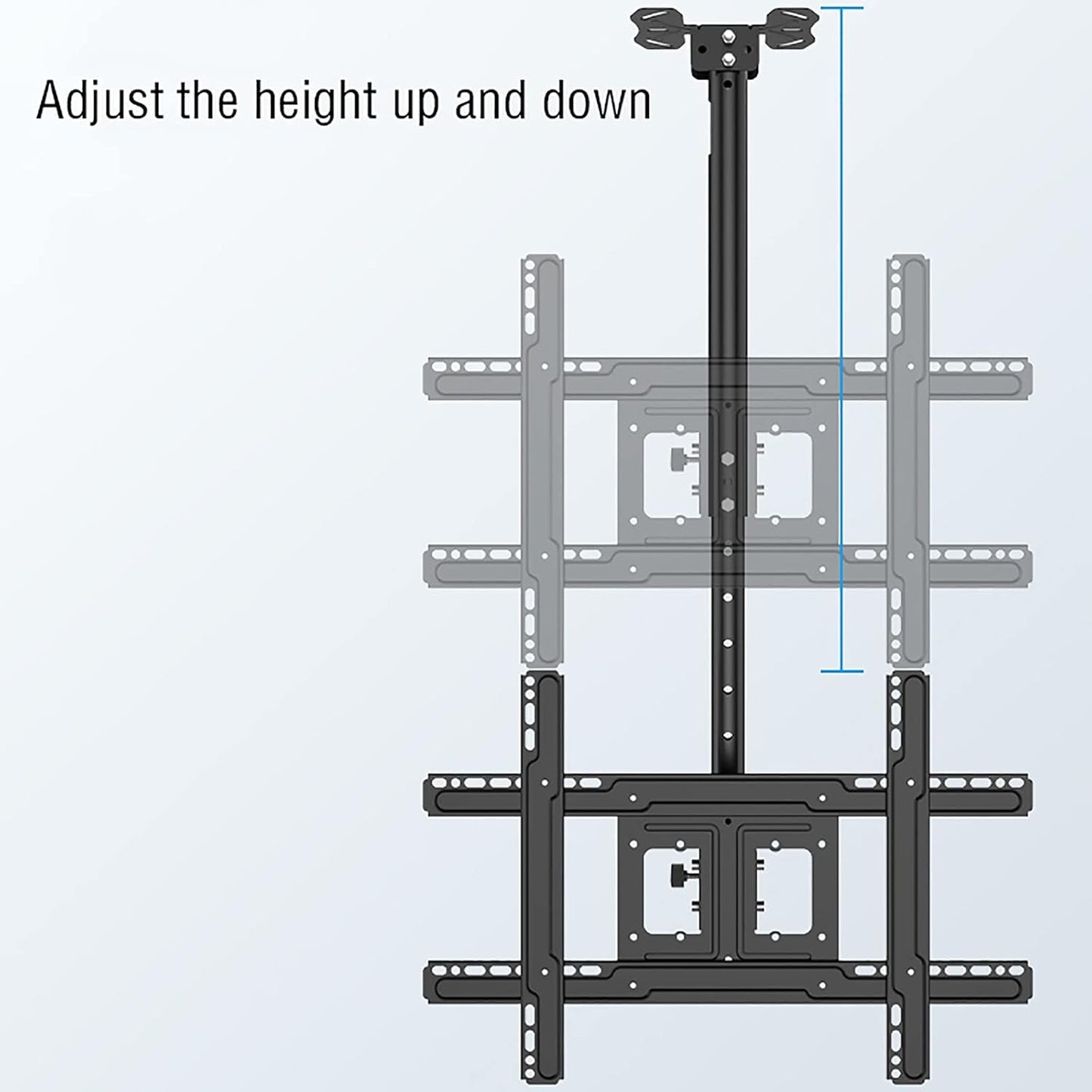 TV Stand,tv Wall Mount Tilt and Swivel TV Ceiling Mount, 30° Flip Down Adjustable TV Bracket, Fits Moat 32-65 Inch TVs, Wall and Ceiling Two Mounting (4m)
