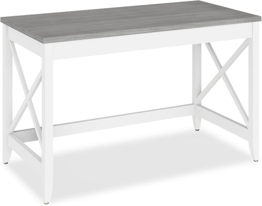 Workspace by Alera Farmhouse Writing Desk, 47.24" x 23.62" x 29.53", Gray