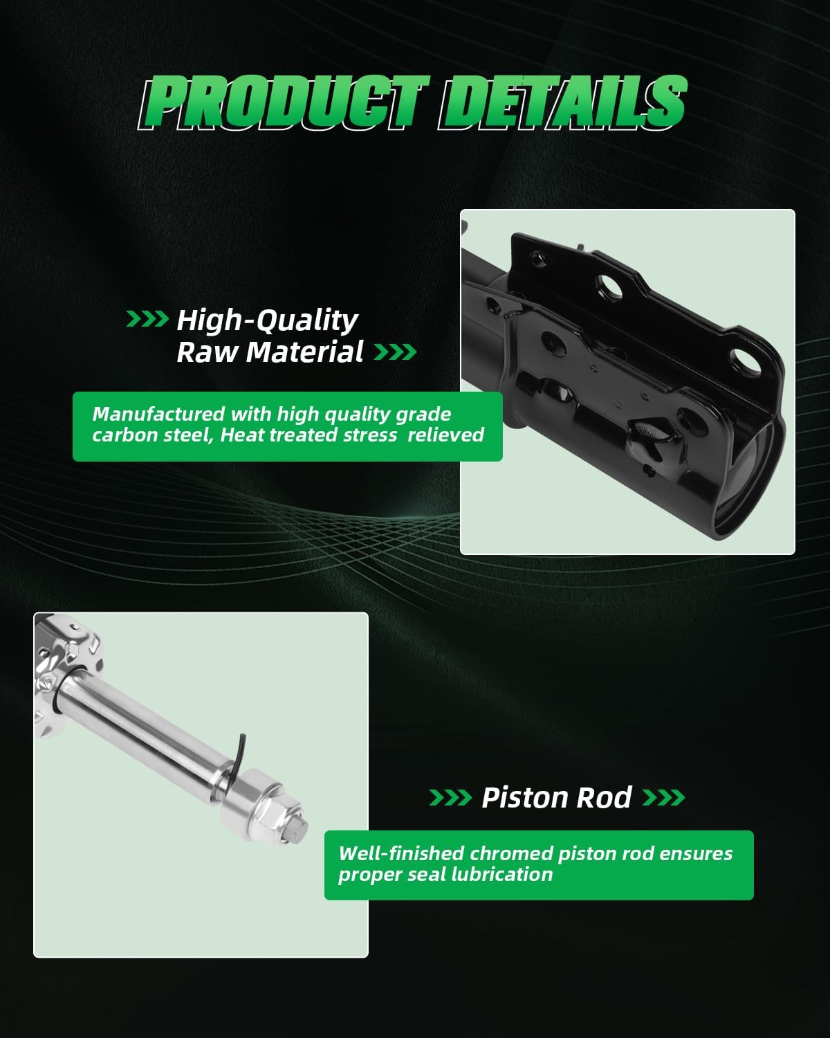 SCITOO Front Shocks Set of 2 for Malibu, Shocks and Struts Fits 2004 2005 2006 2007 2009 2010 2011 2012 for Chevy Malibu,2005 2006 2007 2008 2009 2010 for Pontiac G6,2007 2008 2009 for Saturn Aura