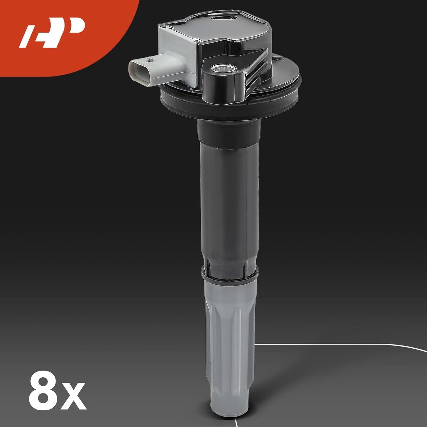 A-Premium Set of 8 Ignition Coil Pack and Iridium Spark Plugs Compatible with Ford Mustang 2015 2016 2017 2018 5.2L