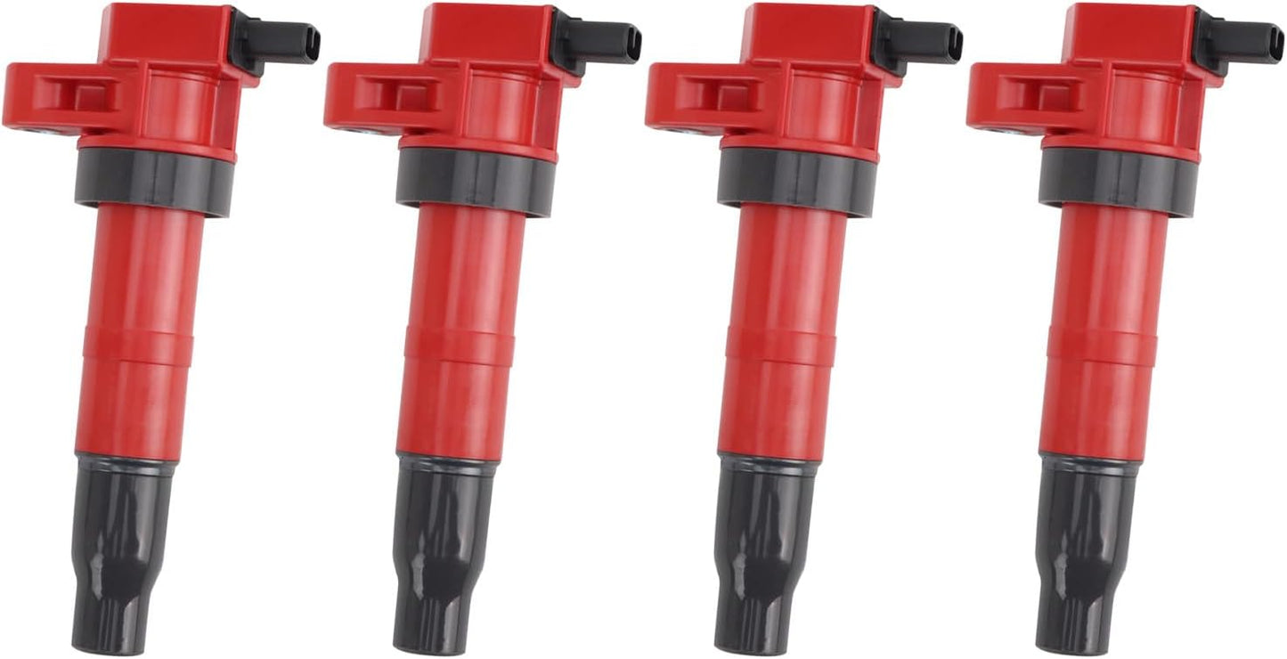 TRQ Ignition Coil Set Compatible with 2006-2008 Hyundai Sonata Kia Optima