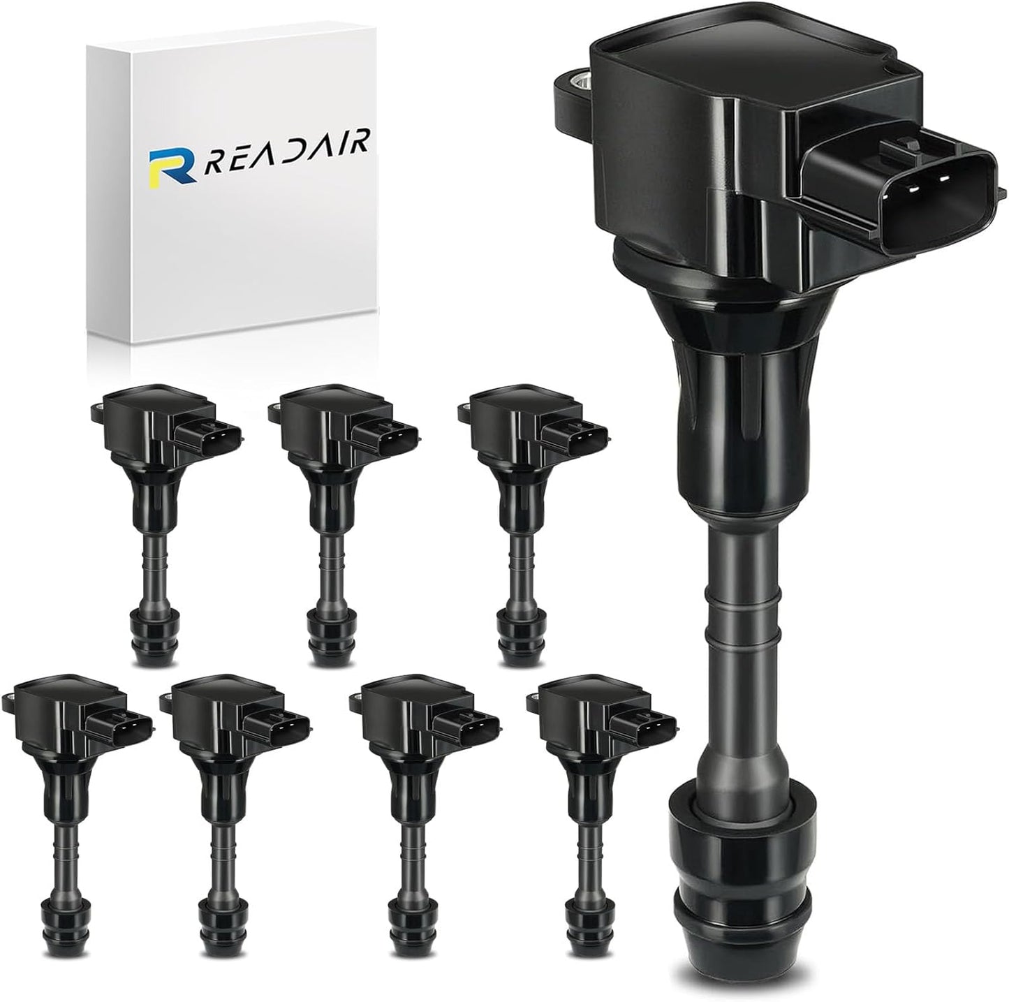 UF575 Ignition Coil & 1675 Double Iridium Spark Plug for Audi A3 A4 A5 A6 Q5 R8 TT RS4 RS5/Volkswagen Jetta Passat Beetle CC Golf GTI Replaces# C1627 07K905715F E1075