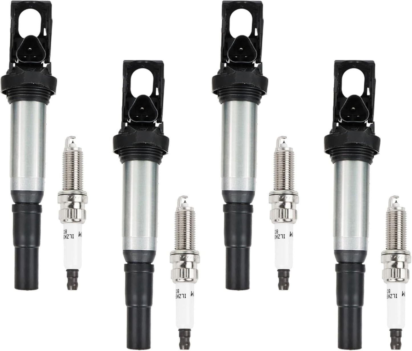 UF228 Ignition Coils & Iridium Spark Plugs & Spark Plug Wires Compatible with Lexus IS300 GS300 Toyota Supra L6 3.0 1998 2001 2002 2003 2004 2005