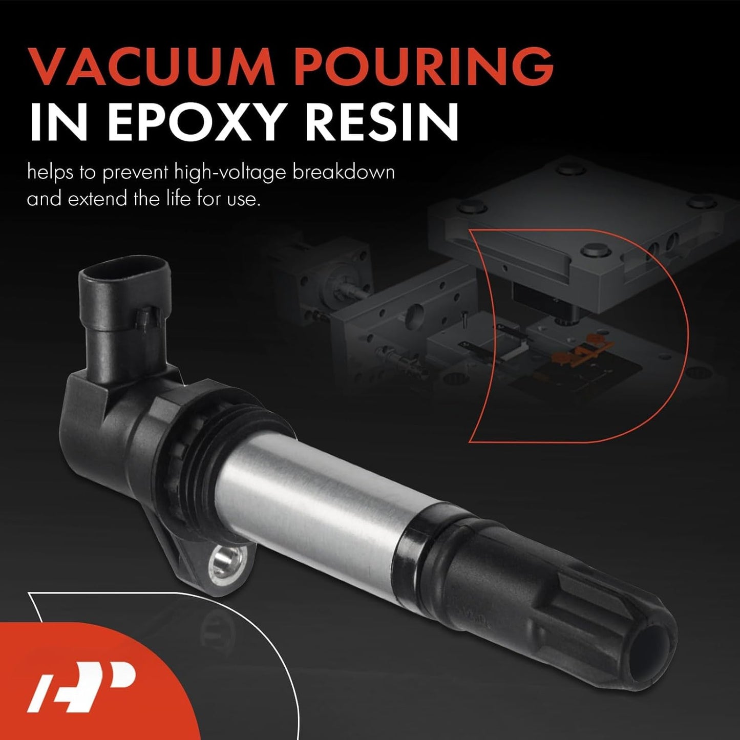 A-Premium Engine Ignition Coil Pack Compatible with Land Rover Freelander 2002-2006 2.5L Cylinder 2 4 6 3-PC Set