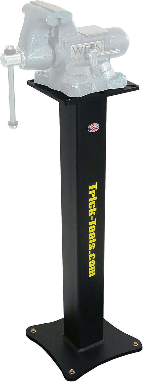 Trick-Tools Versa-Mount Heavy-Duty Vise and Grinder Floor Pedestal, Made in the USA